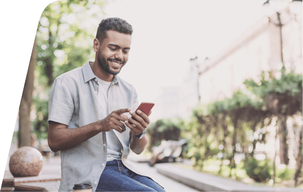 a man talking on a cell phone