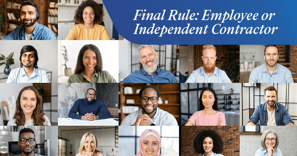 Final Rule: Employee or Independent Contractor banner